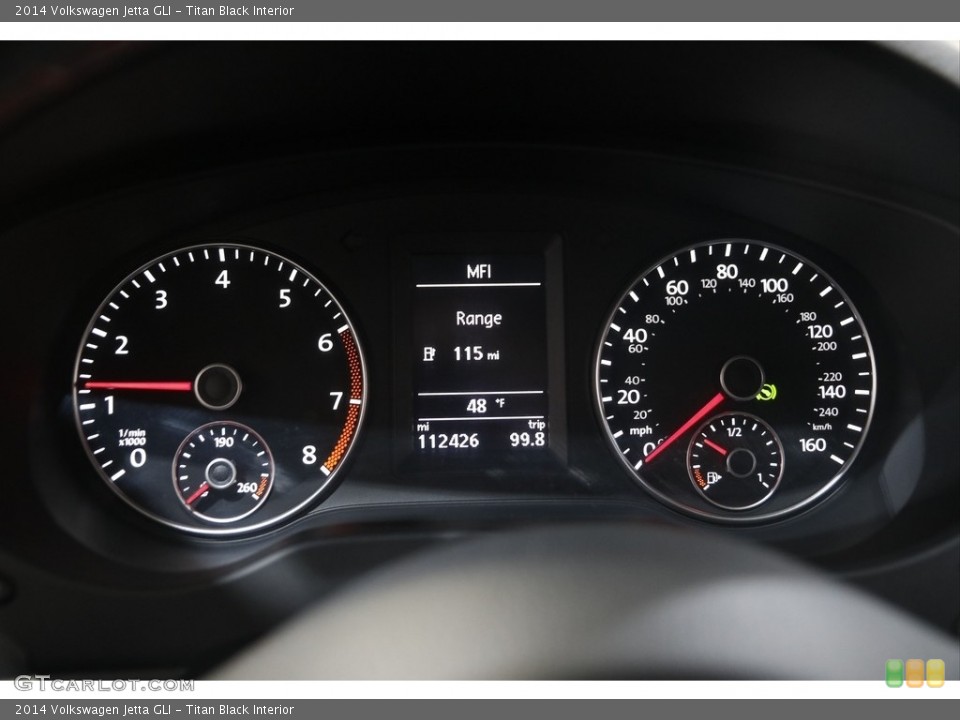 Titan Black Interior Gauges for the 2014 Volkswagen Jetta GLI #146048160