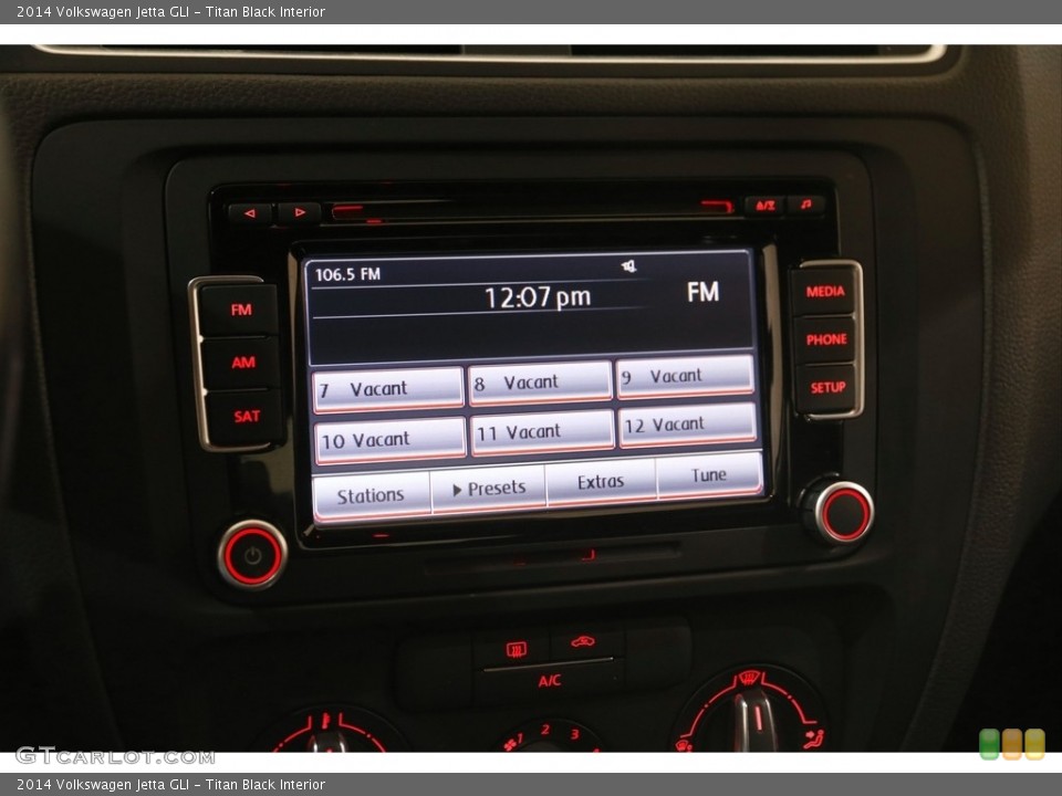 Titan Black Interior Controls for the 2014 Volkswagen Jetta GLI #146048196