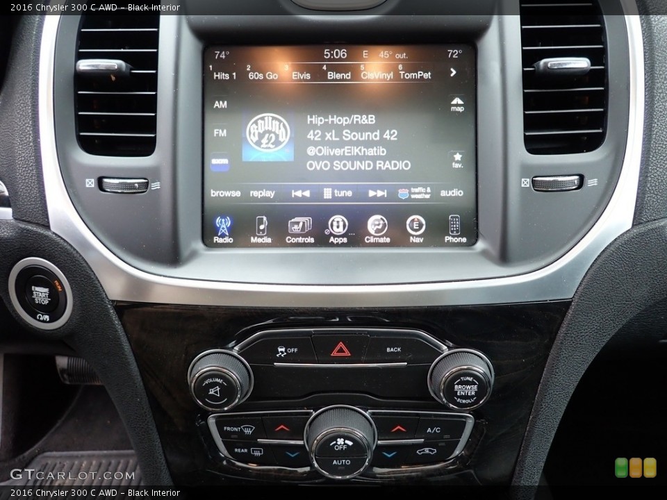 Black Interior Controls for the 2016 Chrysler 300 C AWD #146048406