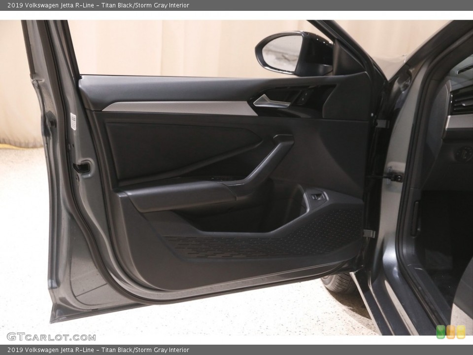 Titan Black/Storm Gray Interior Door Panel for the 2019 Volkswagen Jetta R-Line #146048458