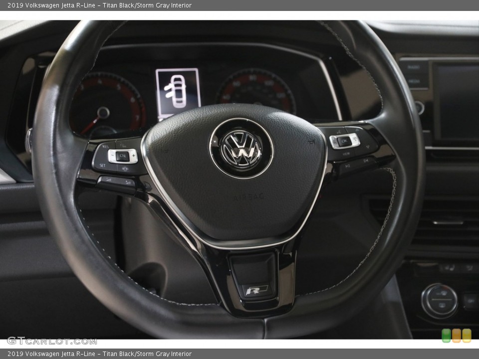 Titan Black/Storm Gray Interior Steering Wheel for the 2019 Volkswagen Jetta R-Line #146048493