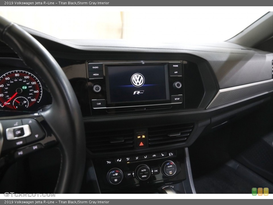 Titan Black/Storm Gray Interior Controls for the 2019 Volkswagen Jetta R-Line #146048520