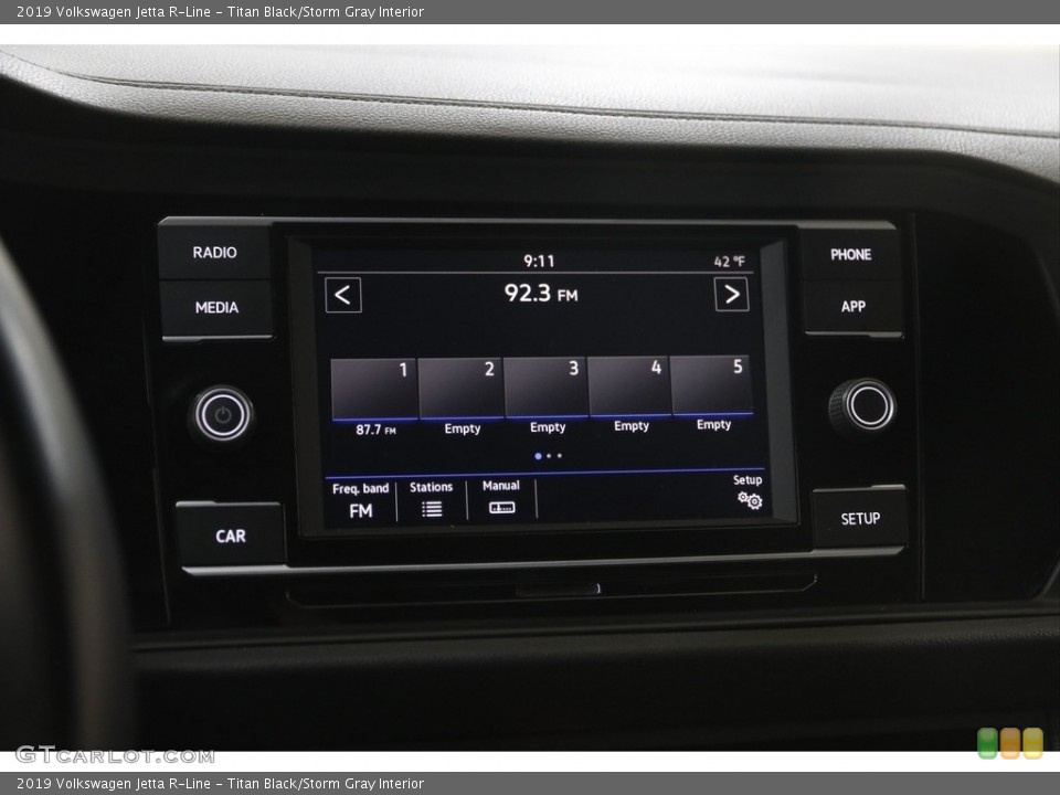 Titan Black/Storm Gray Interior Audio System for the 2019 Volkswagen Jetta R-Line #146048534