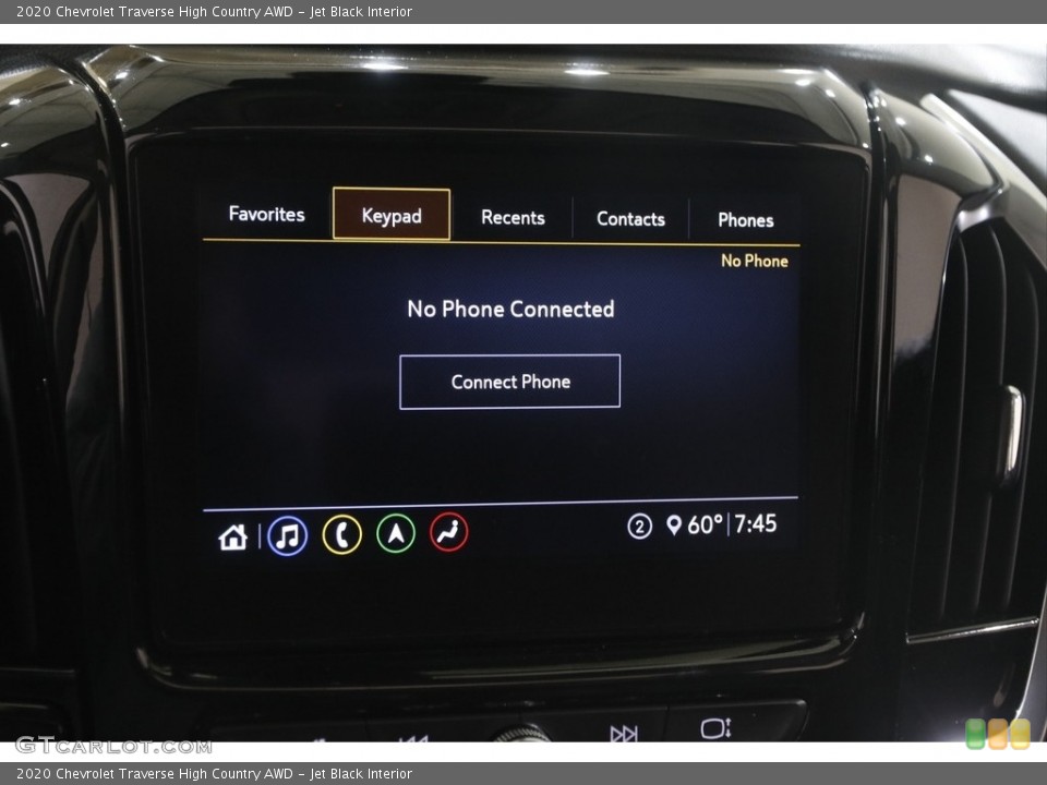 Jet Black Interior Controls for the 2020 Chevrolet Traverse High Country AWD #146048907