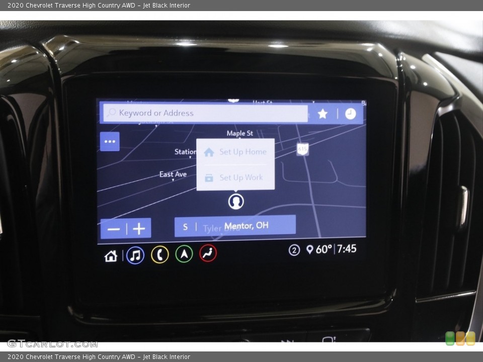 Jet Black Interior Navigation for the 2020 Chevrolet Traverse High Country AWD #146048922