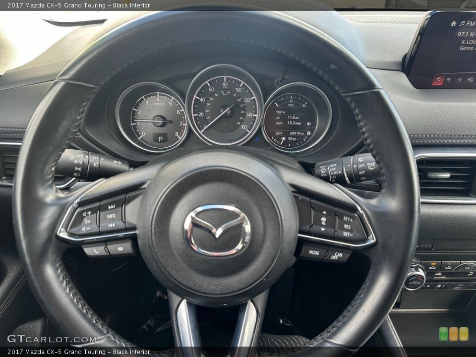 Black Interior Steering Wheel for the 2017 Mazda CX-5 Grand Touring #146049960