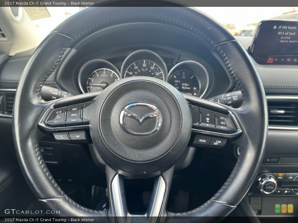 Black Interior Steering Wheel for the 2017 Mazda CX-5 Grand Touring #146049990