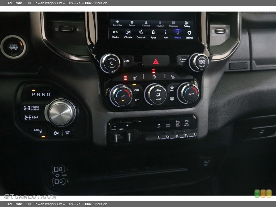 Black Interior Controls for the 2020 Ram 2500 Power Wagon Crew Cab 4x4 #146051178