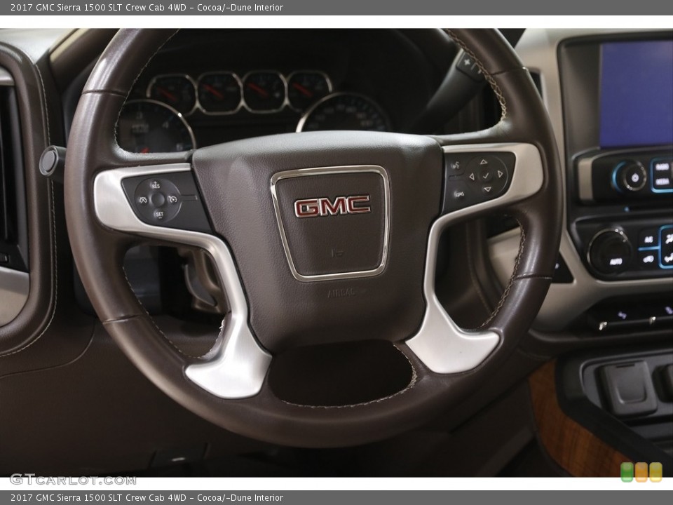 Cocoa/­Dune Interior Steering Wheel for the 2017 GMC Sierra 1500 SLT Crew Cab 4WD #146052681