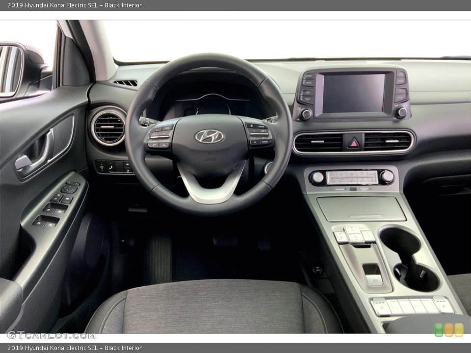 Black Interior Dashboard for the 2019 Hyundai Kona Electric SEL #146054474