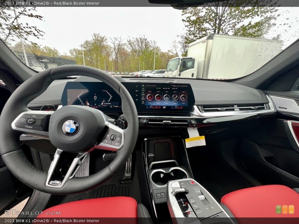 Red/Black Bicolor Interior Front Seat for the 2023 BMW X1 xDrive28i #146055528