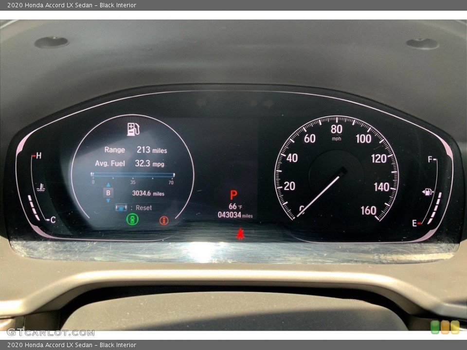 Black Interior Gauges for the 2020 Honda Accord LX Sedan #146055608