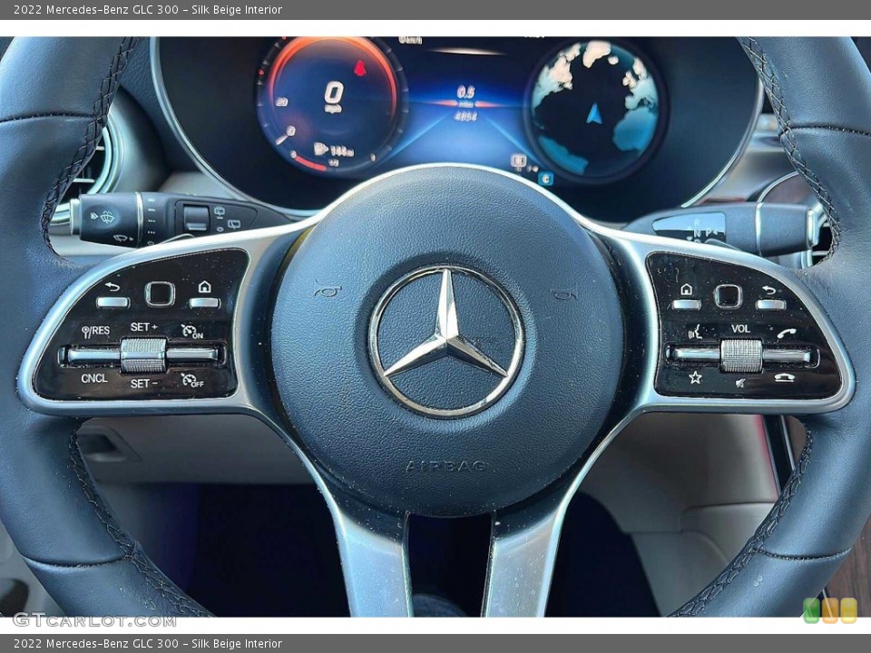 Silk Beige Interior Steering Wheel for the 2022 Mercedes-Benz GLC 300 #146056781
