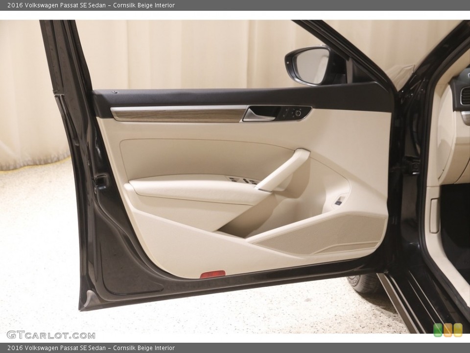 Cornsilk Beige Interior Door Panel for the 2016 Volkswagen Passat SE Sedan #146057002