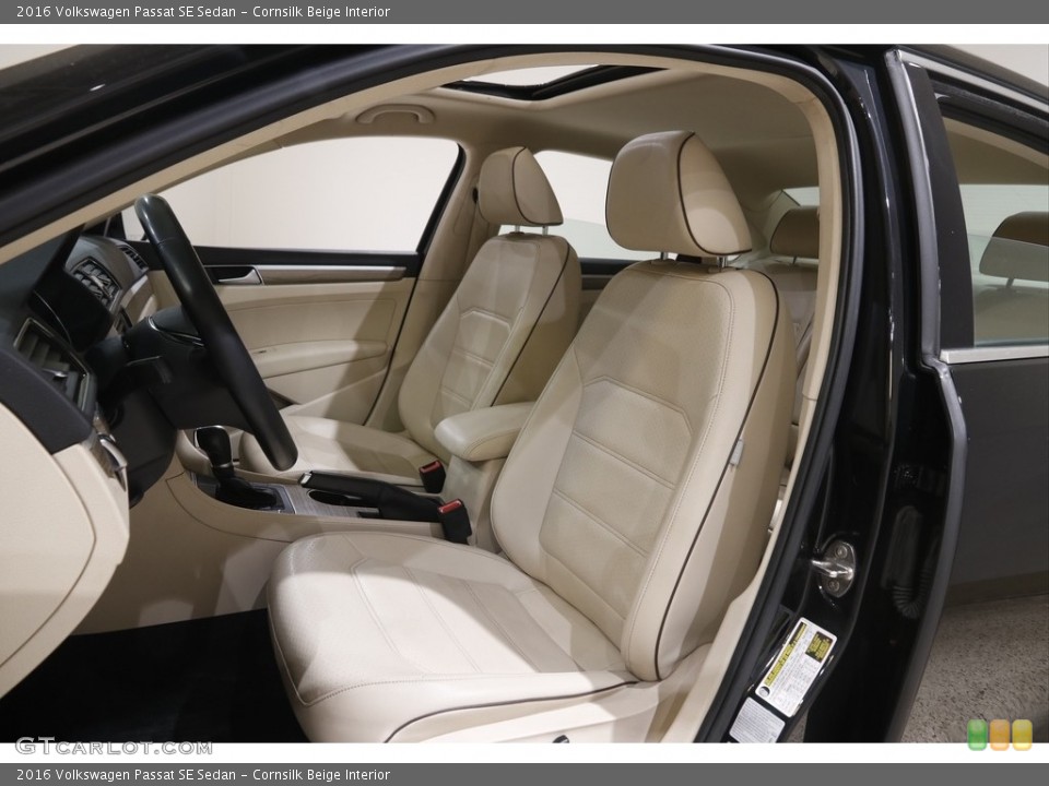 Cornsilk Beige Interior Front Seat for the 2016 Volkswagen Passat SE Sedan #146057021