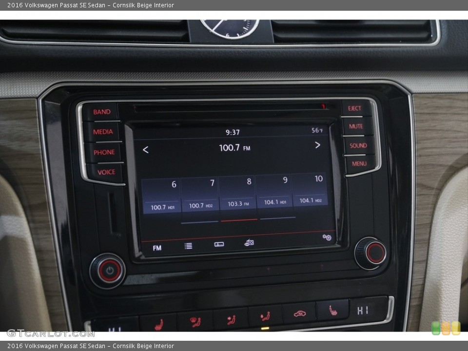 Cornsilk Beige Interior Audio System for the 2016 Volkswagen Passat SE Sedan #146057132