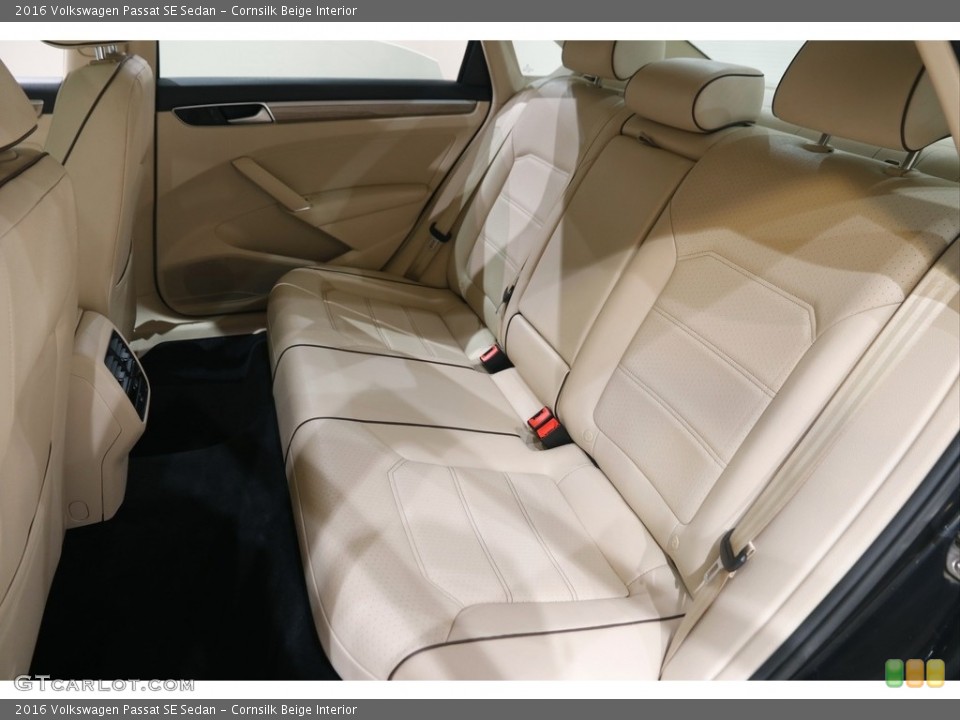Cornsilk Beige Interior Rear Seat for the 2016 Volkswagen Passat SE Sedan #146057316