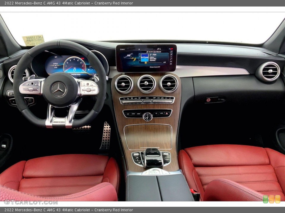 Cranberry Red Interior Dashboard for the 2022 Mercedes-Benz C AMG 43 4Matic Cabriolet #146057390