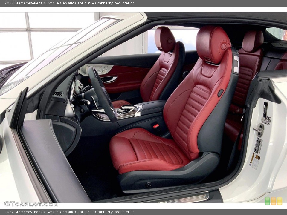 Cranberry Red Interior Front Seat for the 2022 Mercedes-Benz C AMG 43 4Matic Cabriolet #146057461