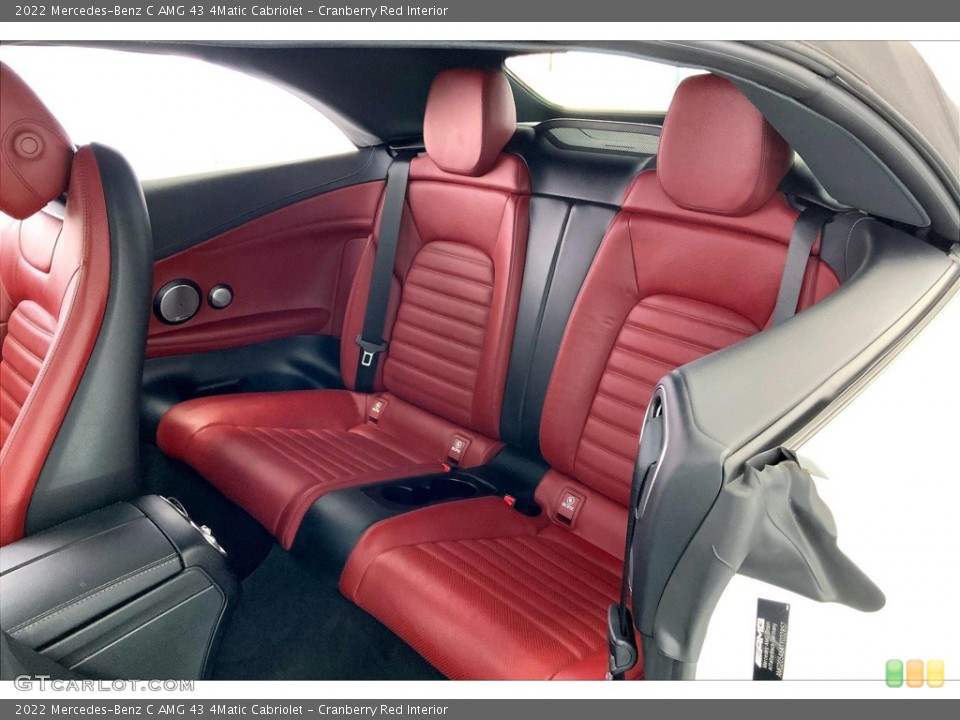 Cranberry Red Interior Rear Seat for the 2022 Mercedes-Benz C AMG 43 4Matic Cabriolet #146057507