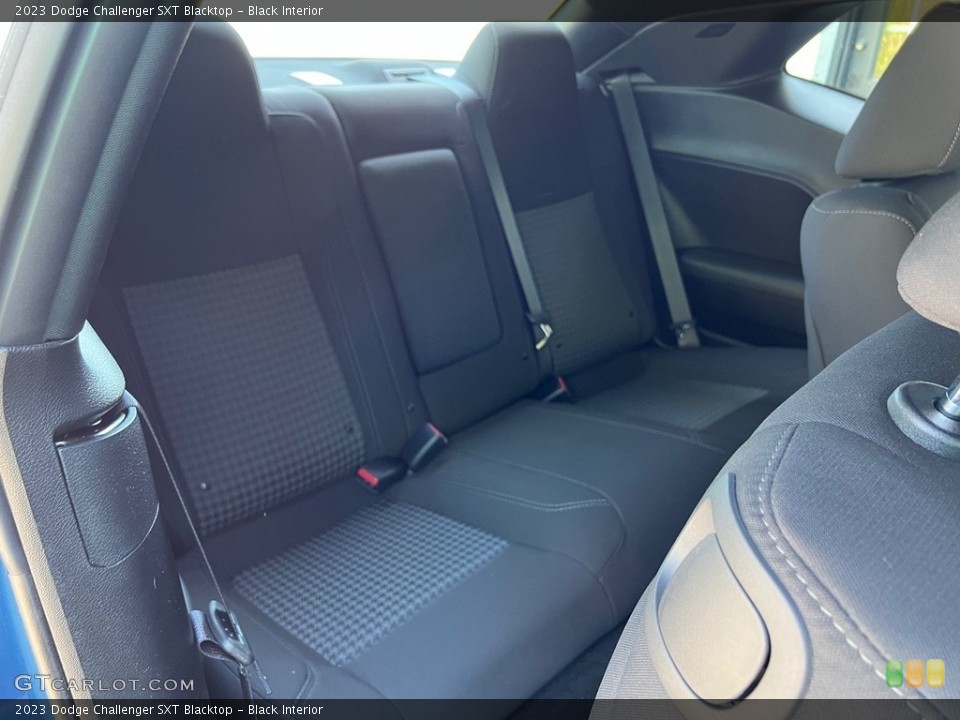 Black Interior Rear Seat for the 2023 Dodge Challenger SXT Blacktop #146057608