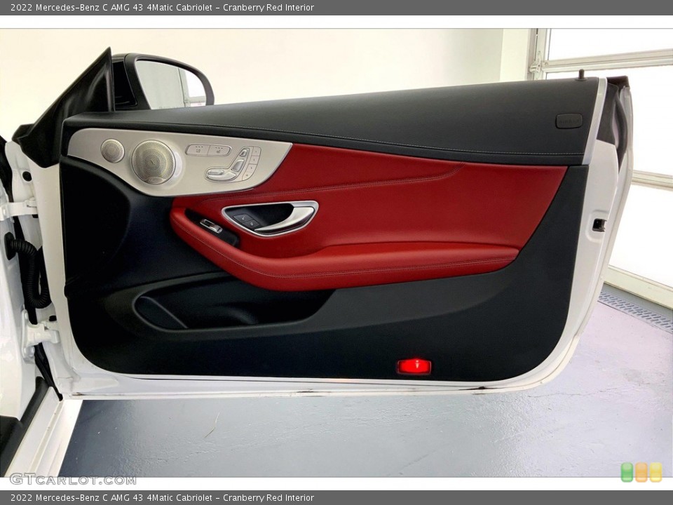 Cranberry Red Interior Door Panel for the 2022 Mercedes-Benz C AMG 43 4Matic Cabriolet #146057659