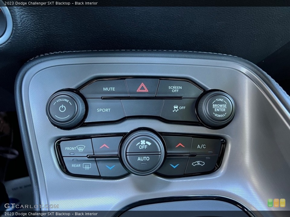 Black Interior Controls for the 2023 Dodge Challenger SXT Blacktop #146057820