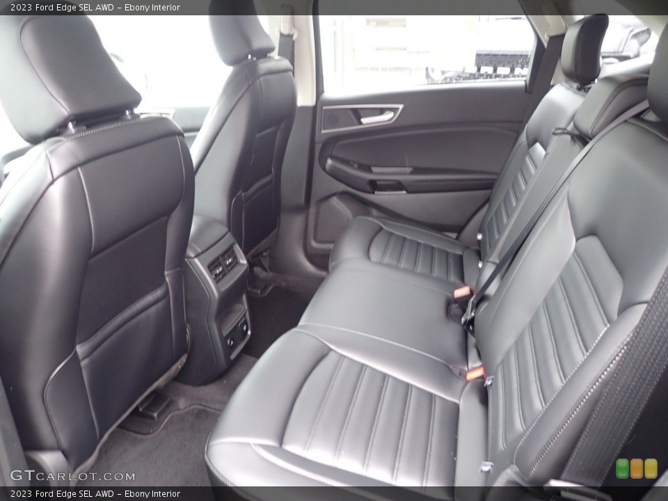 Ebony Interior Rear Seat for the 2023 Ford Edge SEL AWD #146058758