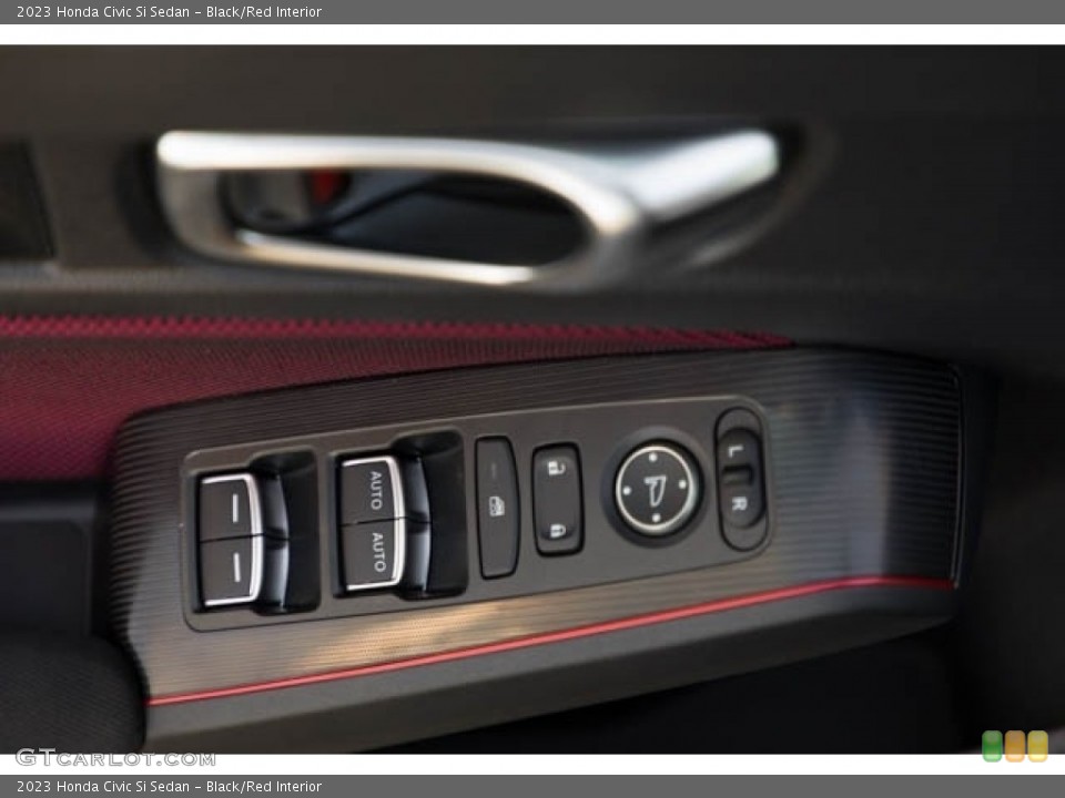 Black/Red Interior Controls for the 2023 Honda Civic Si Sedan #146058796