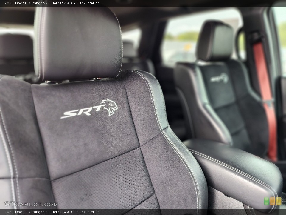 Black Interior Front Seat for the 2021 Dodge Durango SRT Hellcat AWD #146058943