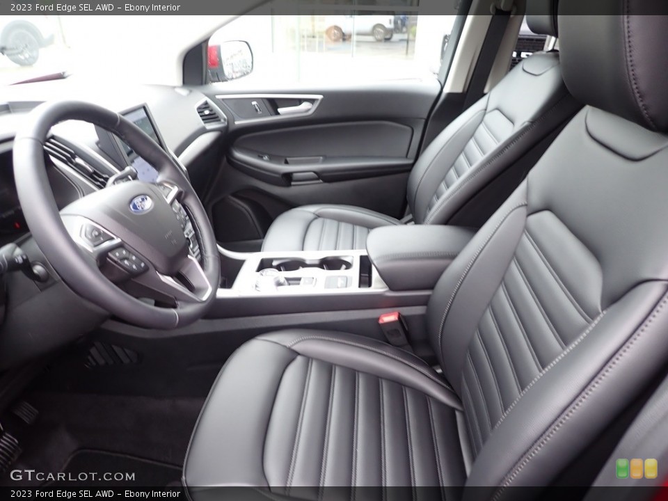 Ebony Interior Front Seat for the 2023 Ford Edge SEL AWD #146059202