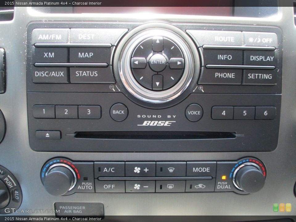 Charcoal Interior Controls for the 2015 Nissan Armada Platinum 4x4 #146060542