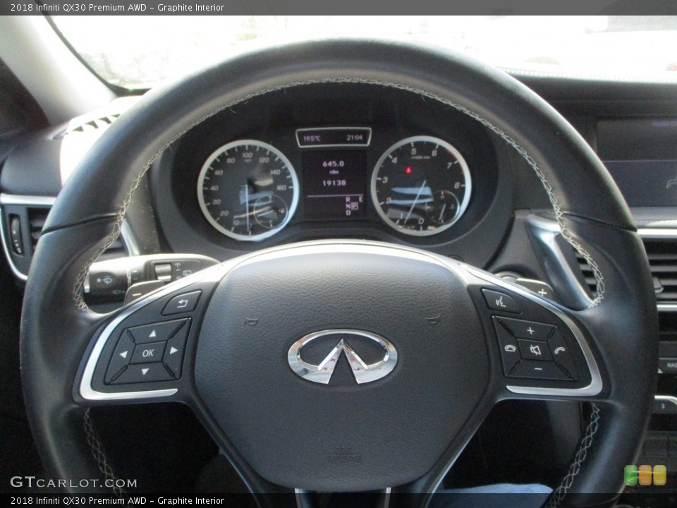 Graphite Interior Steering Wheel for the 2018 Infiniti QX30 Premium AWD #146061085