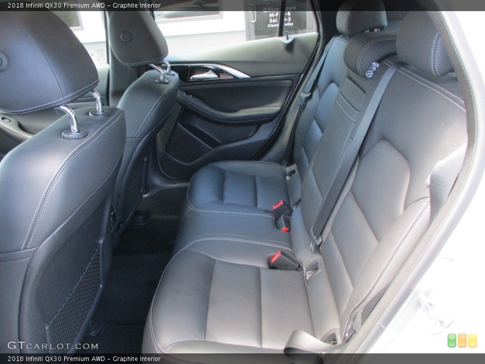 Graphite Interior Rear Seat for the 2018 Infiniti QX30 Premium AWD #146061328