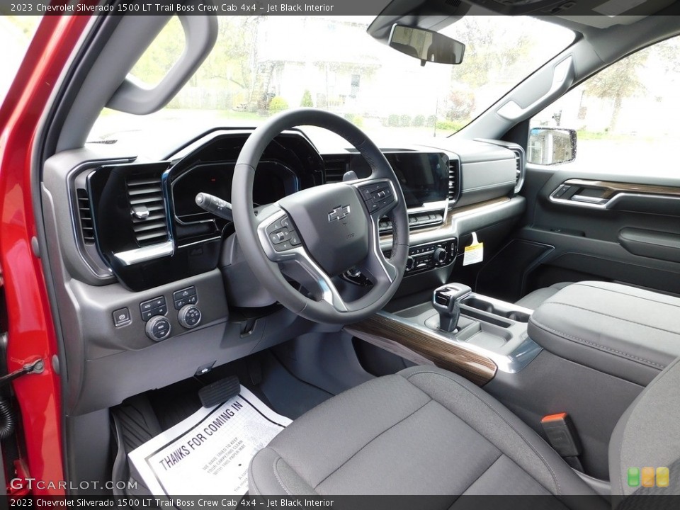 Jet Black Interior Photo for the 2023 Chevrolet Silverado 1500 LT Trail Boss Crew Cab 4x4 #146062442