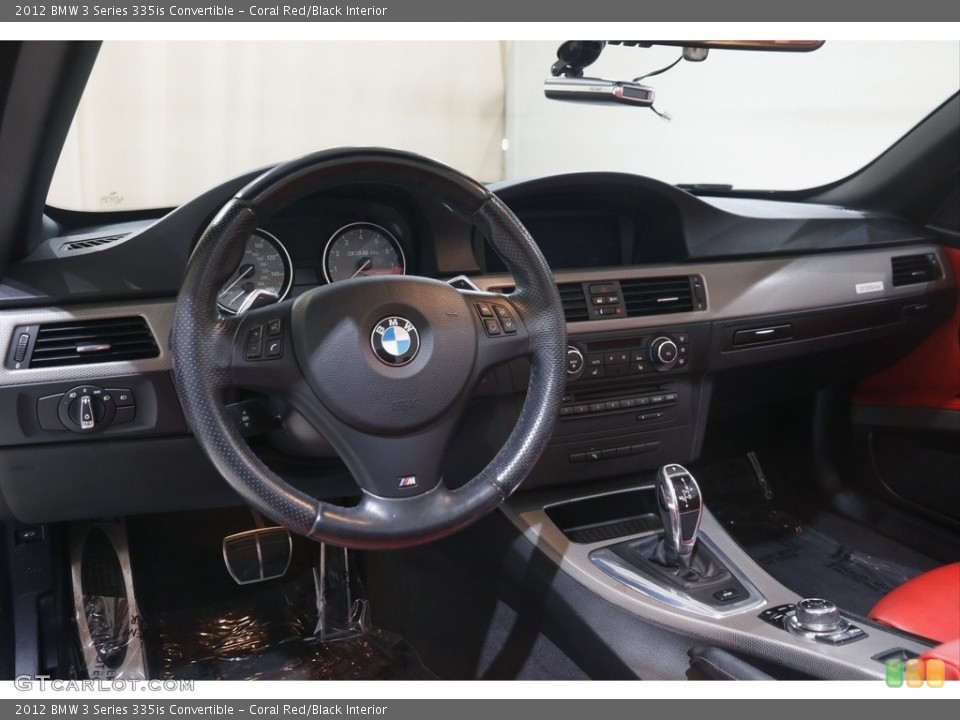 Coral Red/Black Interior Dashboard for the 2012 BMW 3 Series 335is Convertible #146062451