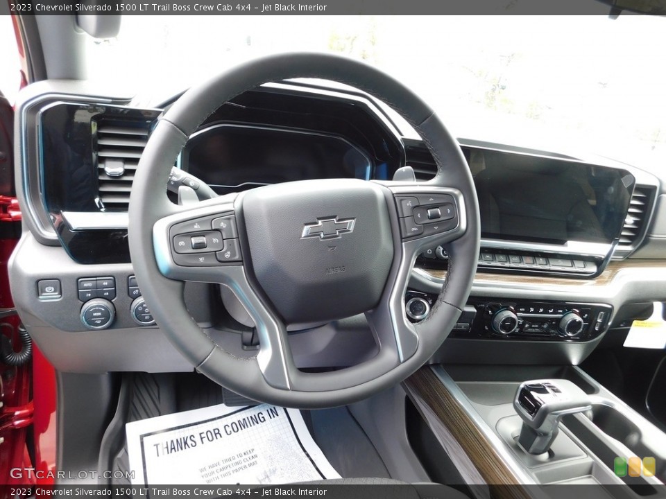 Jet Black Interior Steering Wheel for the 2023 Chevrolet Silverado 1500 LT Trail Boss Crew Cab 4x4 #146062455