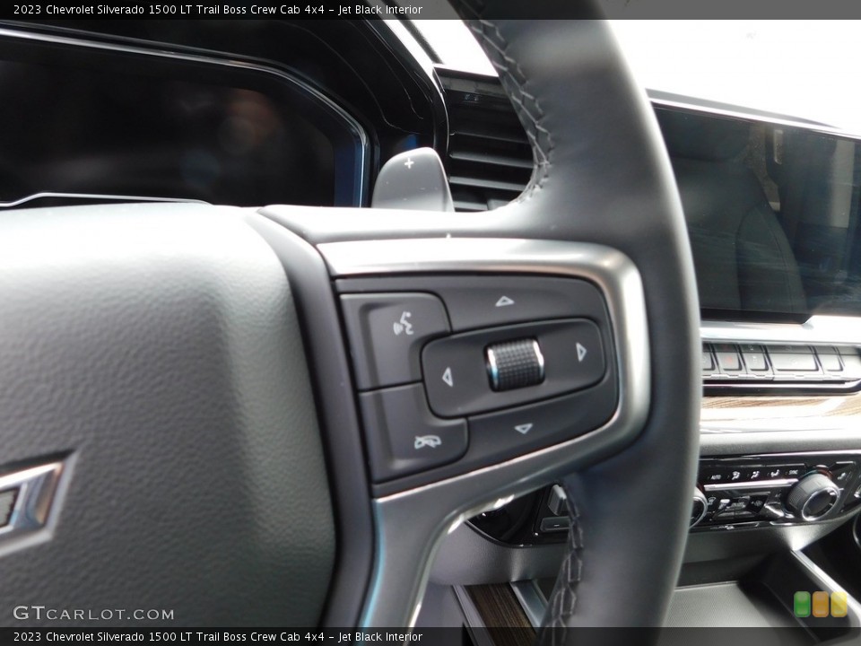 Jet Black Interior Steering Wheel for the 2023 Chevrolet Silverado 1500 LT Trail Boss Crew Cab 4x4 #146062475
