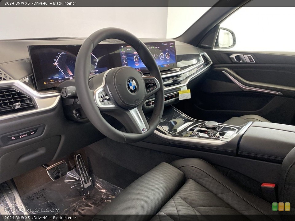 Black Interior Photo for the 2024 BMW X5 xDrive40i #146062616