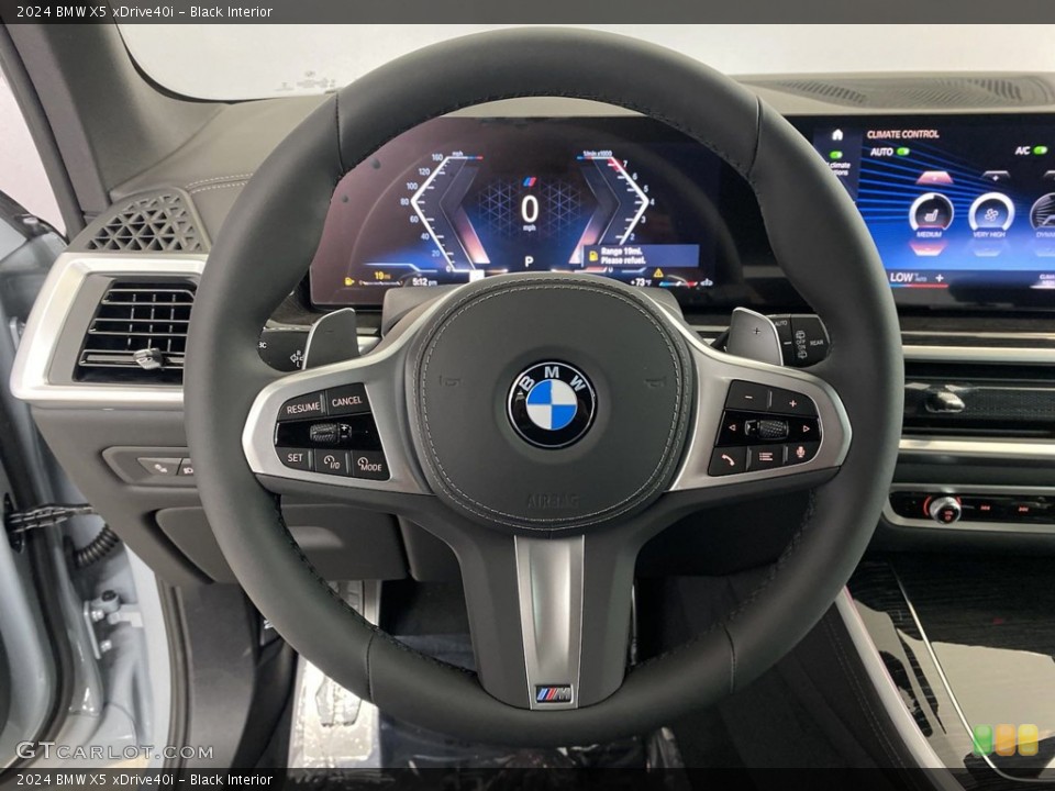 Black Interior Steering Wheel for the 2024 BMW X5 xDrive40i #146062640