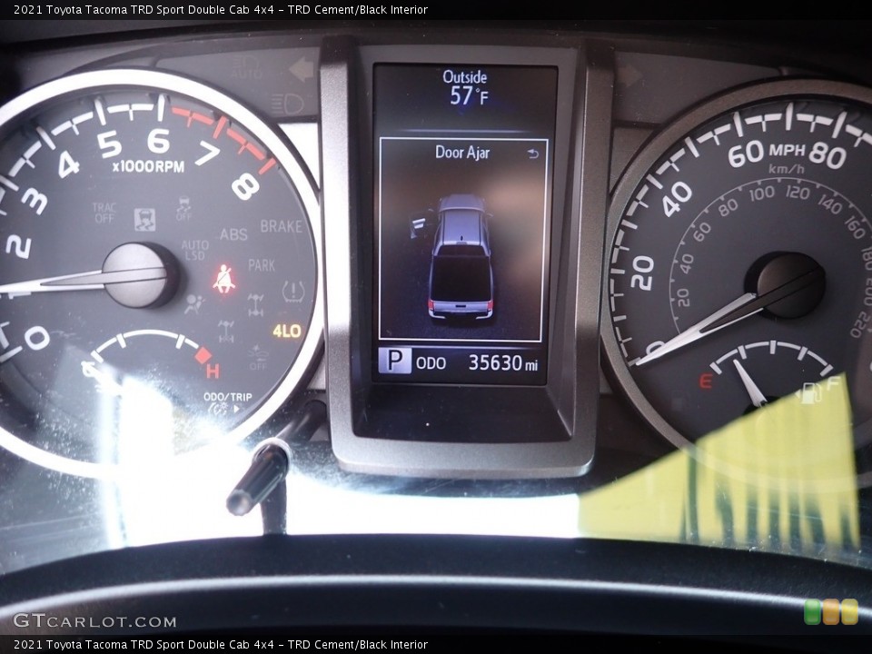 TRD Cement/Black Interior Gauges for the 2021 Toyota Tacoma TRD Sport Double Cab 4x4 #146064530