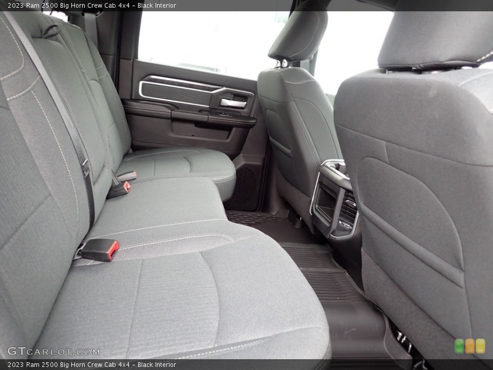 Black Interior Rear Seat for the 2023 Ram 2500 Big Horn Crew Cab 4x4 #146064908