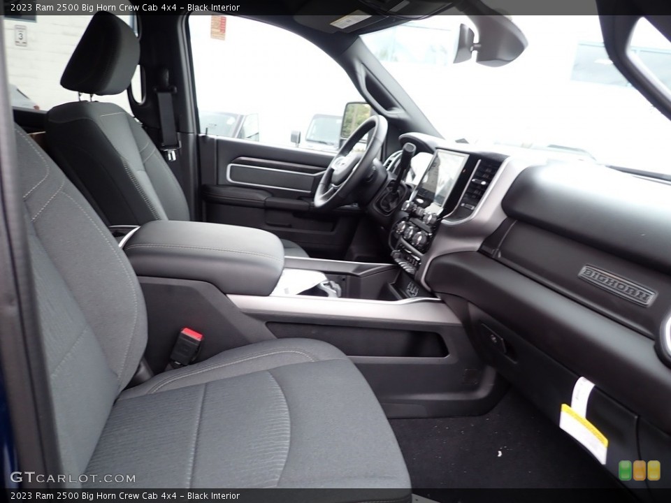 Black Interior Front Seat for the 2023 Ram 2500 Big Horn Crew Cab 4x4 #146064926