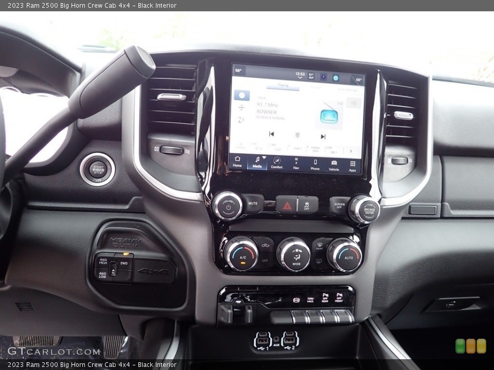 Black Interior Controls for the 2023 Ram 2500 Big Horn Crew Cab 4x4 #146065088