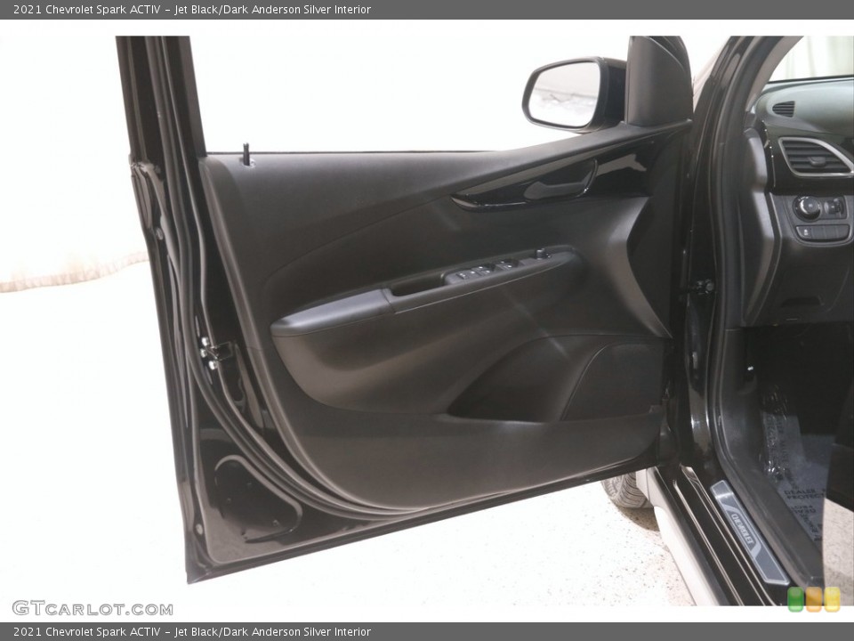 Jet Black/Dark Anderson Silver Interior Door Panel for the 2021 Chevrolet Spark ACTIV #146065097