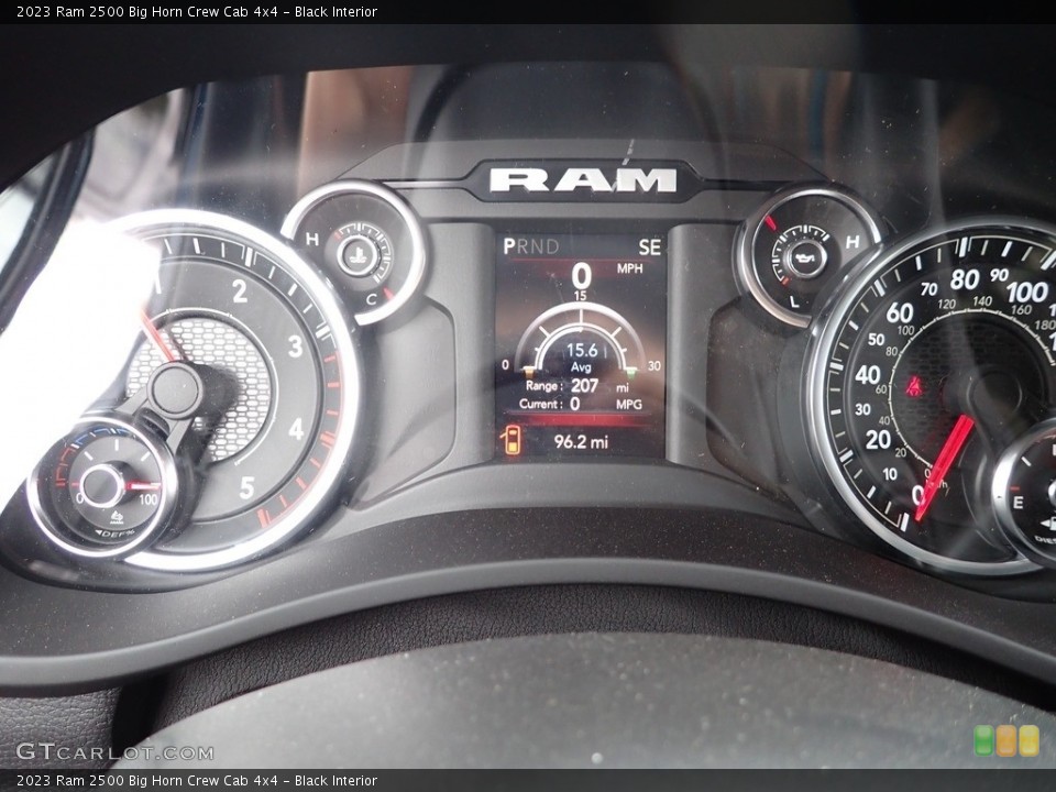Black Interior Gauges for the 2023 Ram 2500 Big Horn Crew Cab 4x4 #146065112