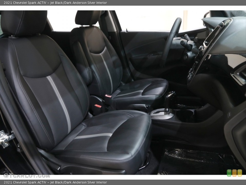 Jet Black/Dark Anderson Silver Interior Front Seat for the 2021 Chevrolet Spark ACTIV #146065316