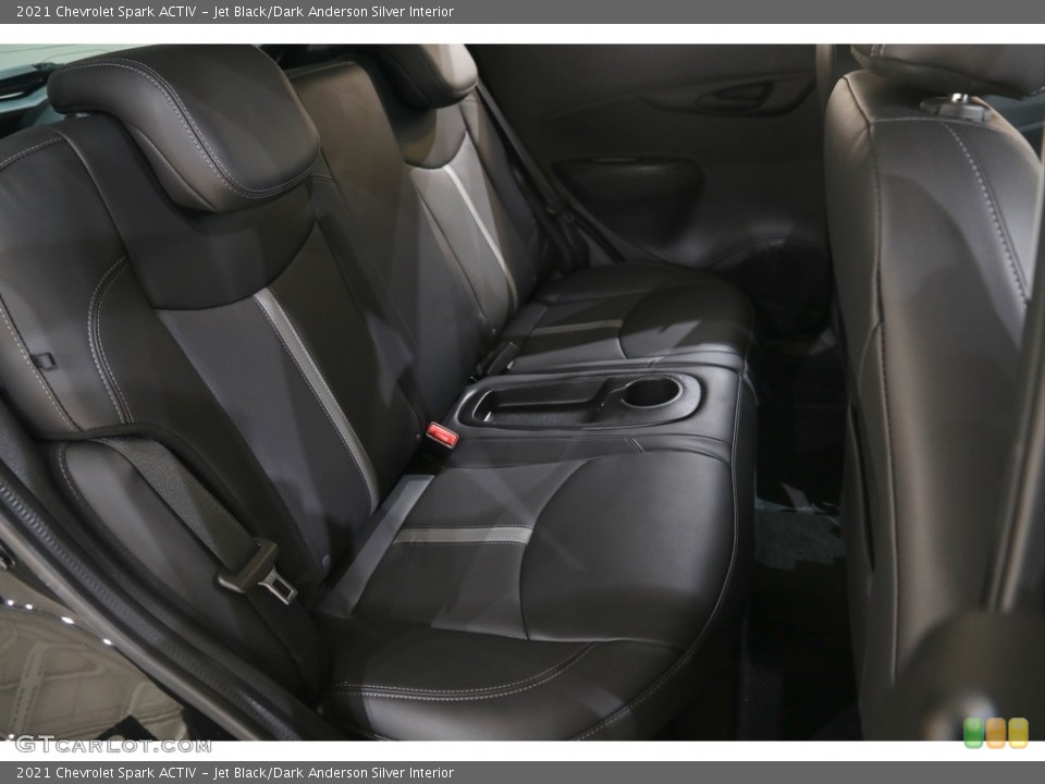 Jet Black/Dark Anderson Silver Interior Rear Seat for the 2021 Chevrolet Spark ACTIV #146065334