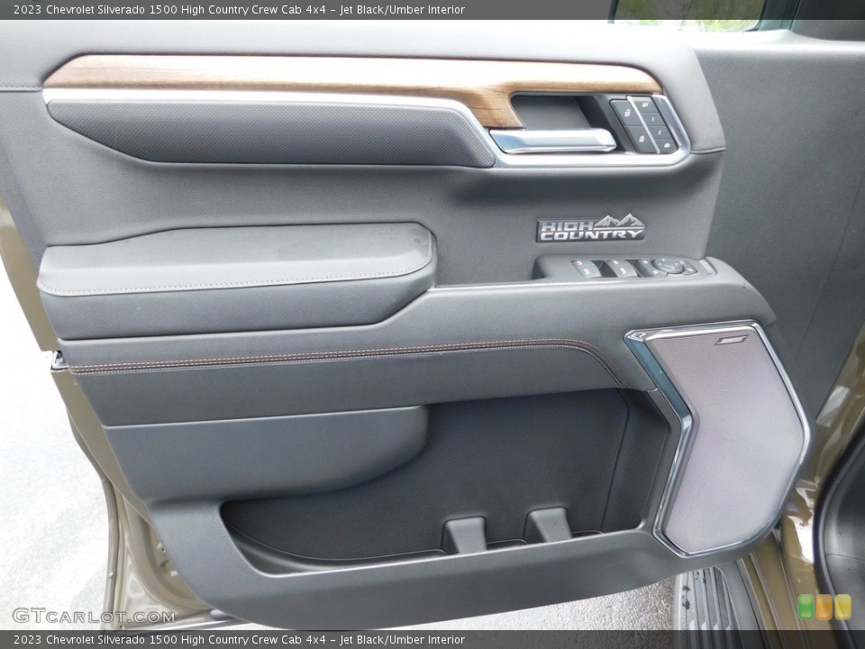 Jet Black/Umber Interior Door Panel for the 2023 Chevrolet Silverado 1500 High Country Crew Cab 4x4 #146065667