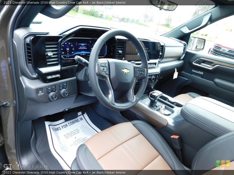 Jet Black/Umber Interior Photo for the 2023 Chevrolet Silverado 1500 High Country Crew Cab 4x4 #146065742